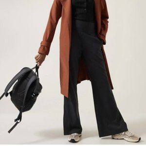 Athleta Venice Flare Pant Size Small Black Commute Work Travel business 882675